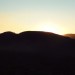 coucher de soleil au volcan